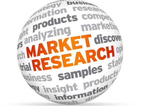 13779211 - 3d market research word sphere on white background.